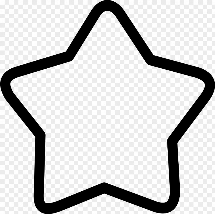 5 Star Black And White Symbol Clip Art PNG