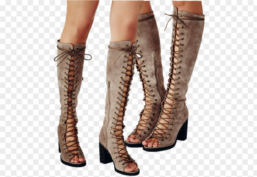 Boot Riding Calf High-heeled Shoe PNG