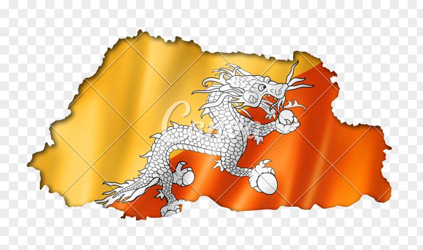 Flag Of Bhutan National Stock Photography PNG