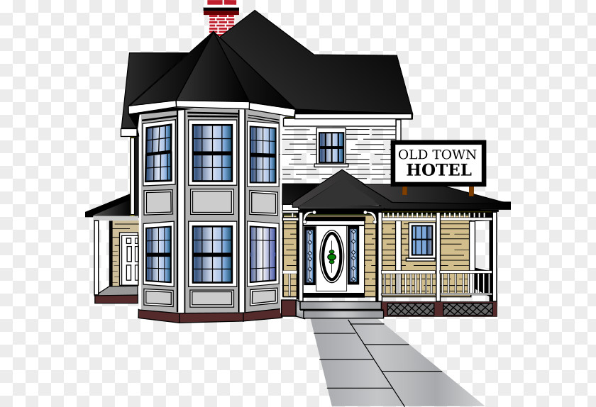 Old City House Clip Art PNG