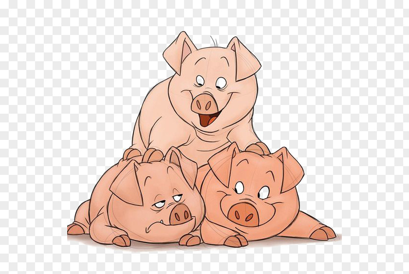 Pig Domestic Dog Cartoon Illustration PNG