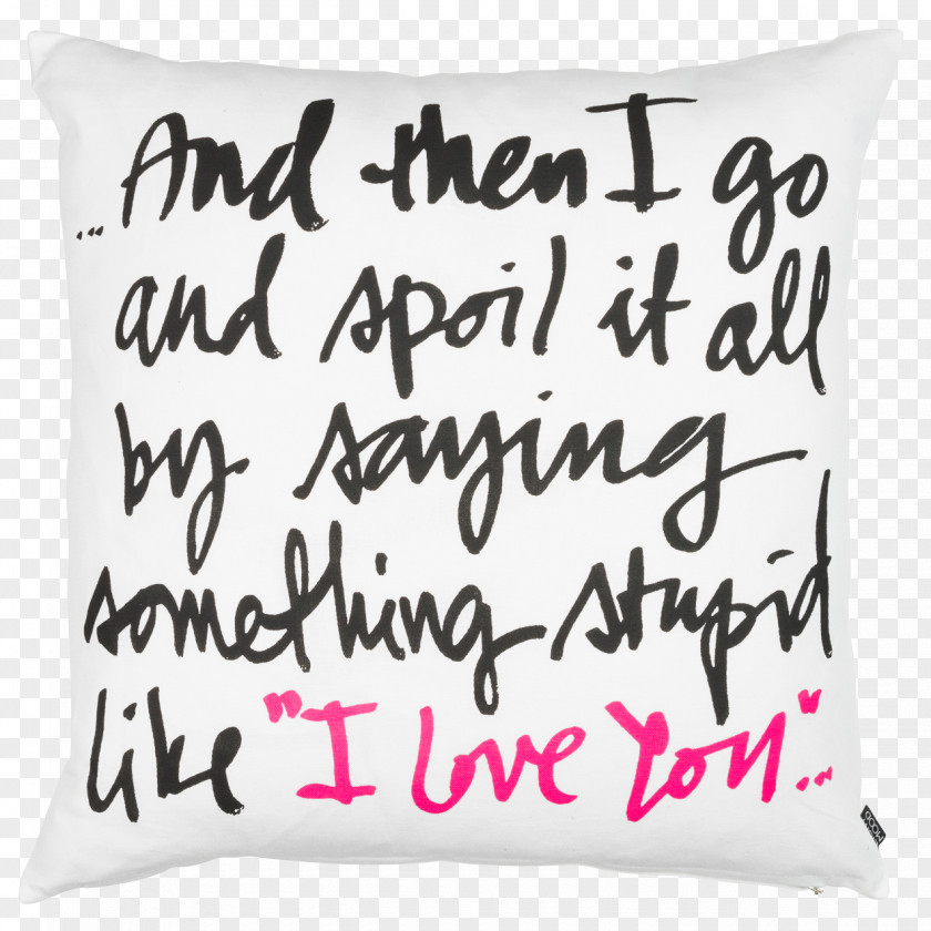 Pillow Cushion Throw Pillows Textile Font PNG