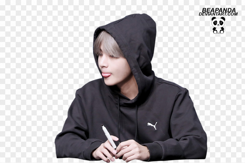 Kim Taehyung BTS Puma K-pop Hoodie Image PNG