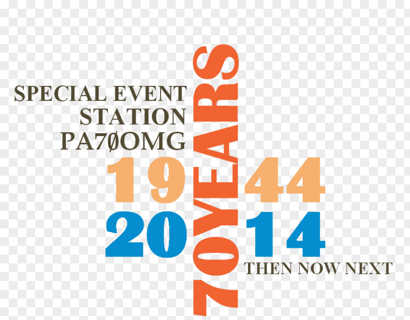 70 Years Logo Brand Special Event Station PNG