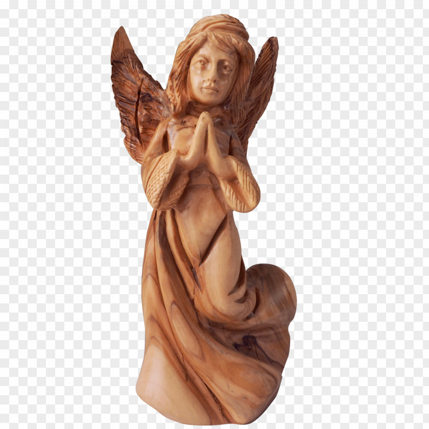 Angel Wings Wood Carving Sculpture Stone PNG
