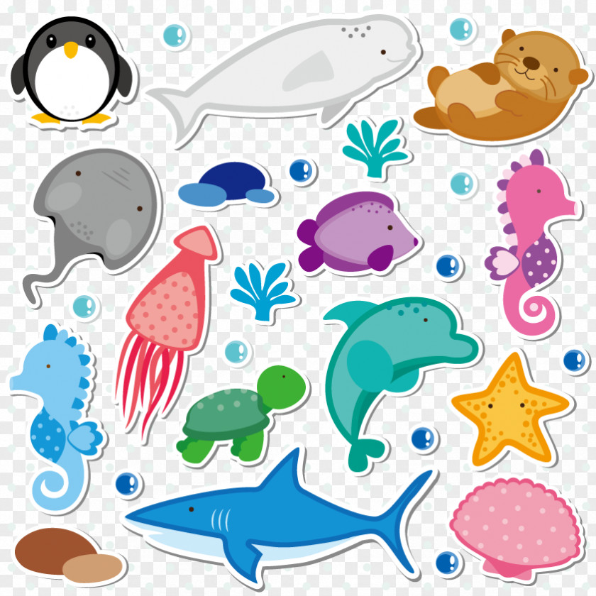 Marine Animals Collection PNG