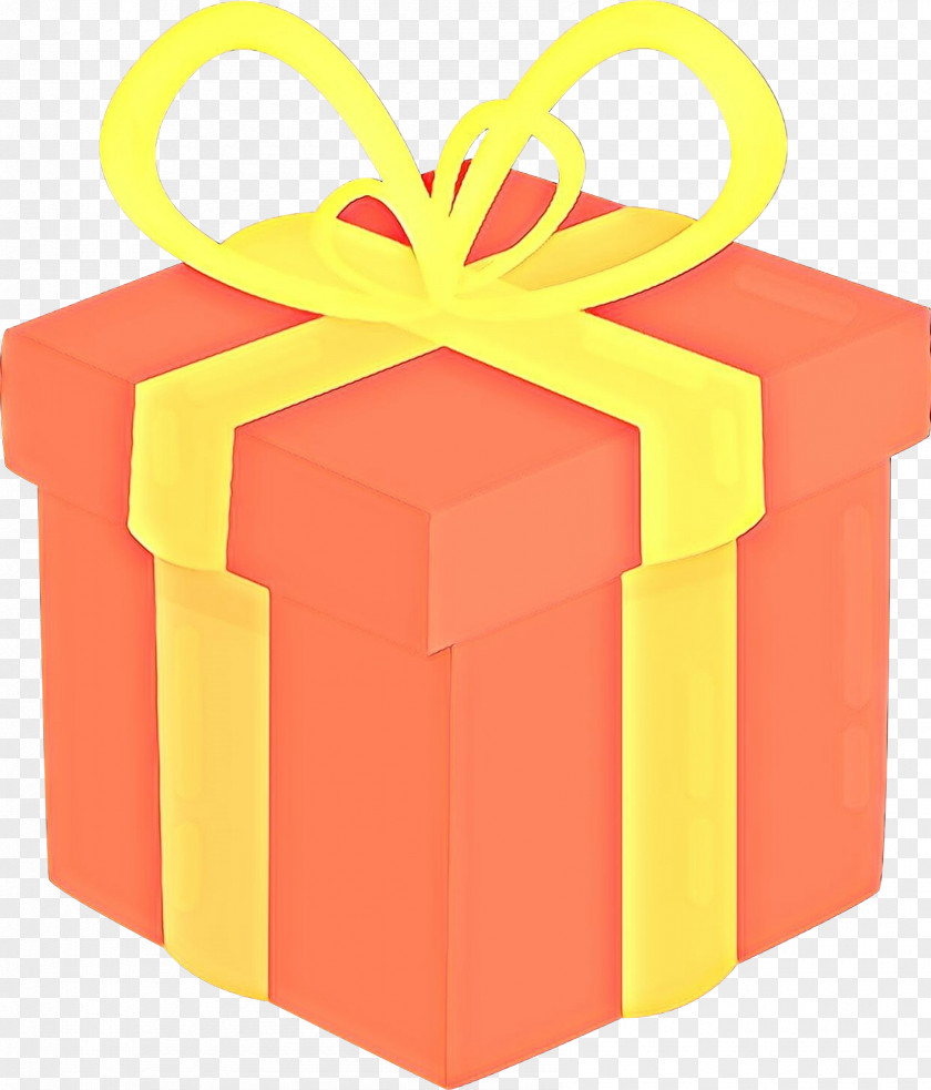 Party Favor Gift Wrapping Orange PNG