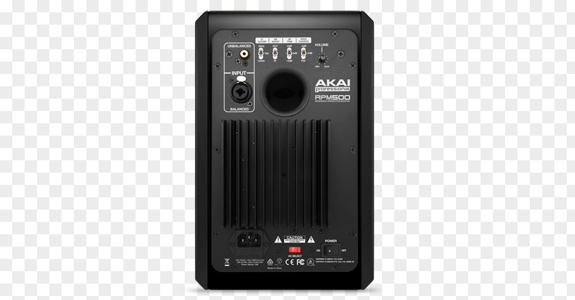 Studio Monitor Akai RPM500 Loudspeaker Recording PNG