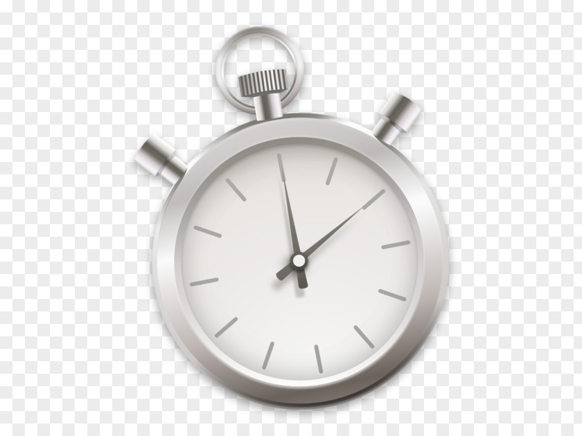Activity Time Silver Clock Watch PNG