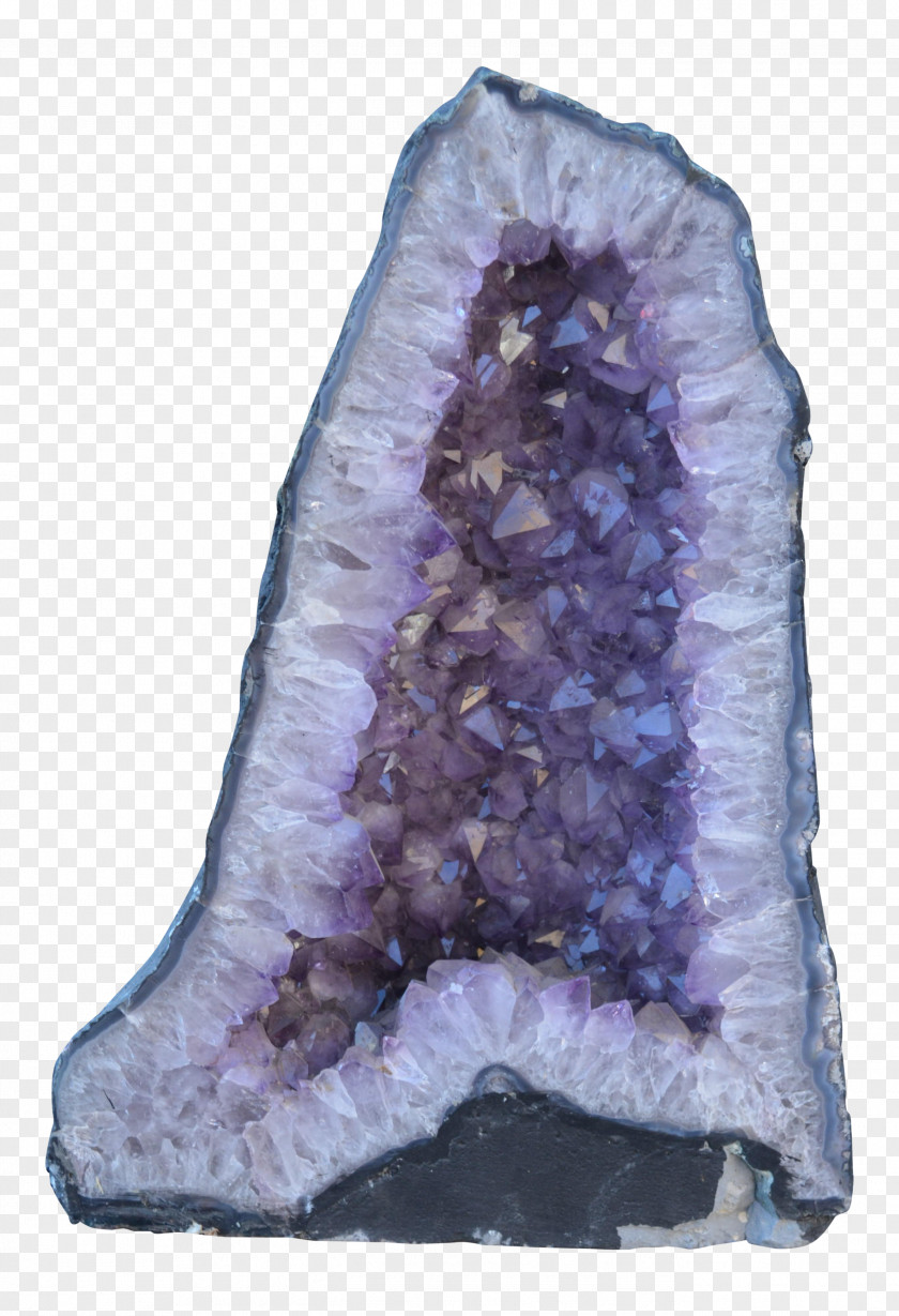 Antique Geode Amethyst Chairish Mineral PNG