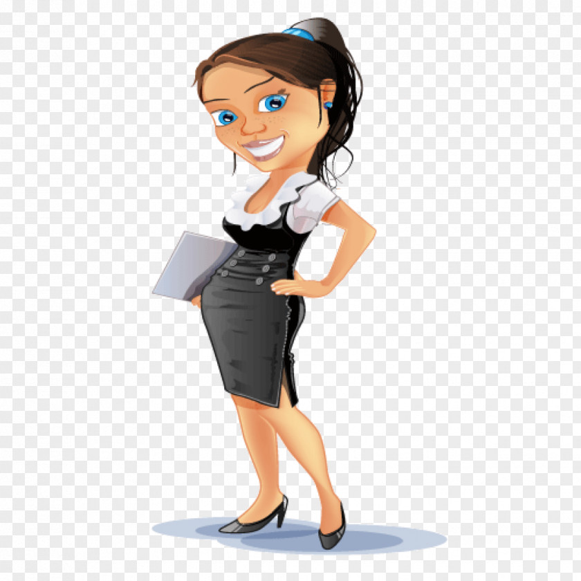 Business Woman Businessperson Cartoon Clip Art PNG