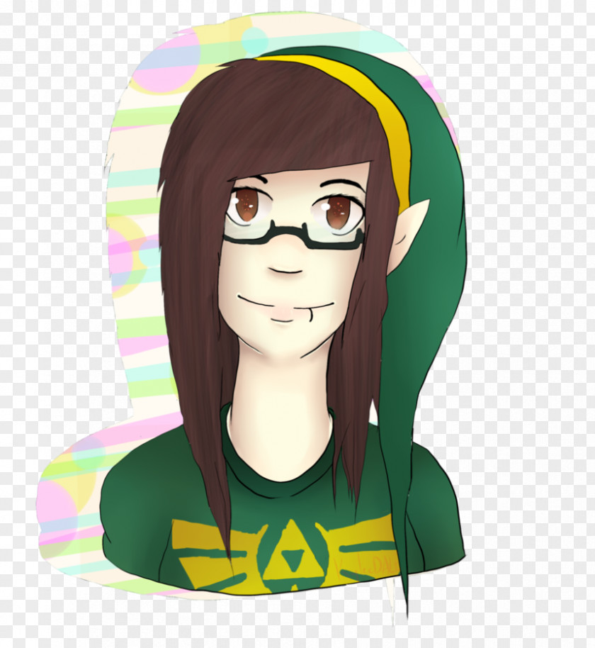 Glasses Forehead Cartoon Green PNG