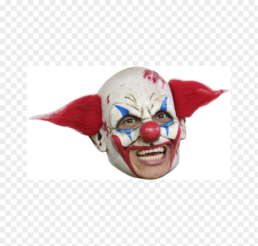 Mask Latex Evil Clown Costume PNG