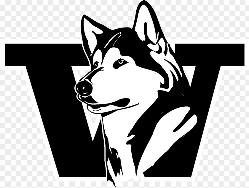 Sakhalin Husky Working Dog Rose Black And White PNG