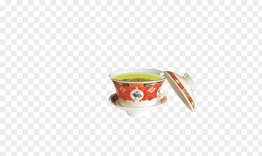 Tea Set Green Teaware Teapot Teacup PNG