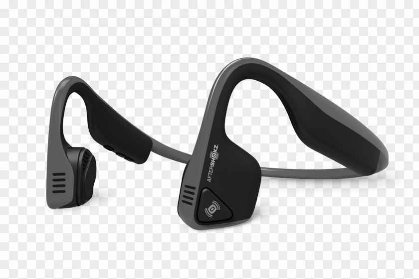 Headphones AfterShokz Trekz Titanium Bone Conduction Slate Gray Grey PNG