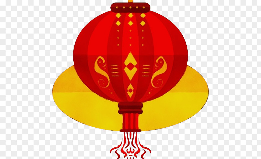 Lantern Yellow Red PNG