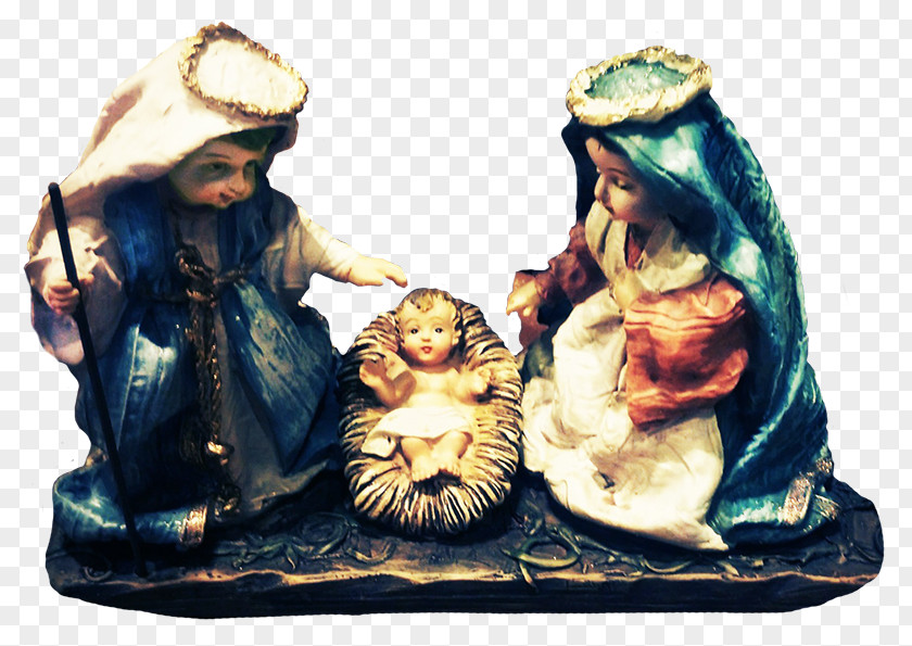 Nativity Scene Christmas Decoration Of Jesus Figurine PNG