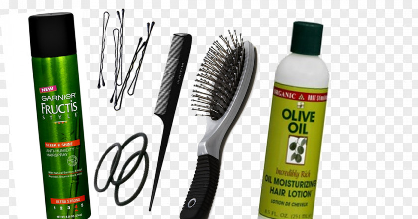 Olive Oil Brush Hair Health PNG