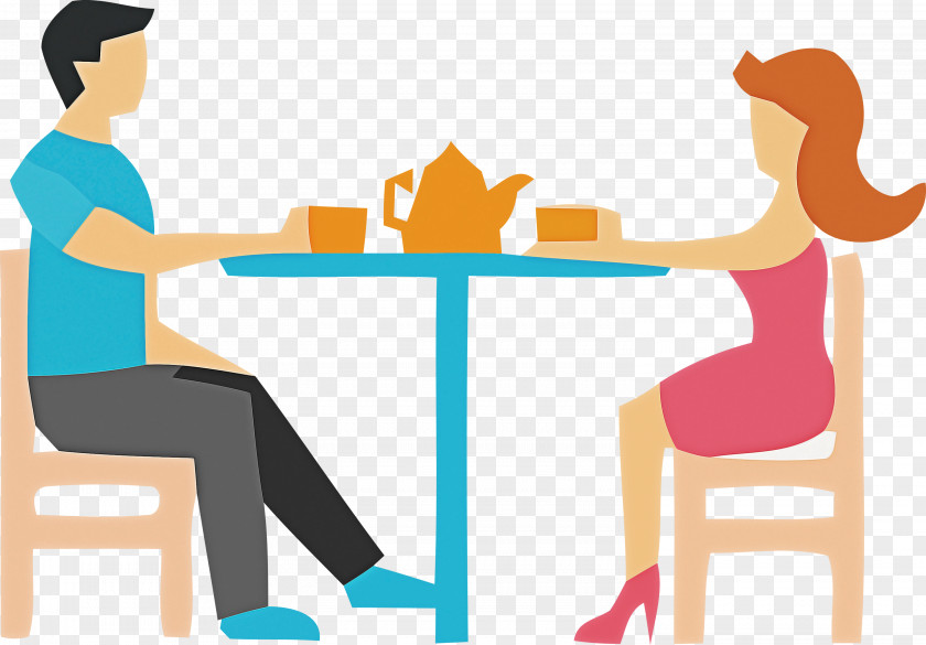 Table Conversation Sharing Furniture Line PNG