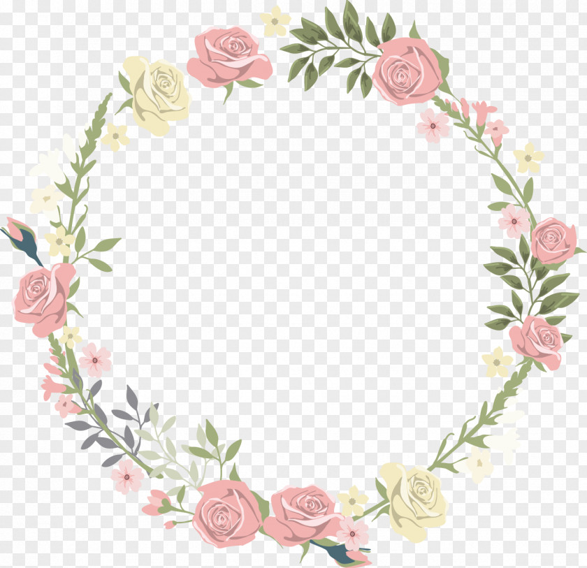 Lace Pink Flowers PNG
