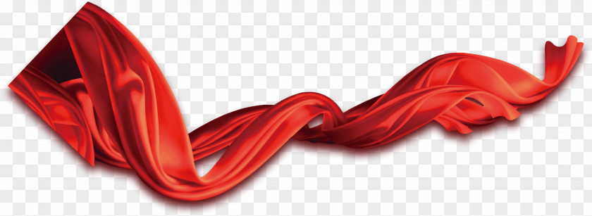 Satin Silk Textile Red PNG