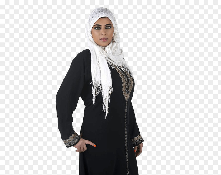 Traditional Arab Costume Neck Black M PNG