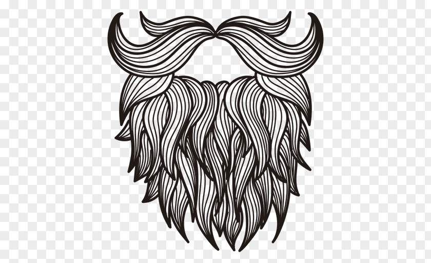 Beard And Moustache Drawing PNG