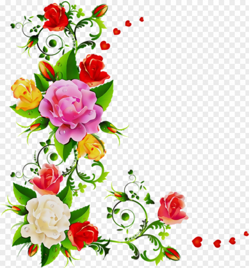 Pink Petal Floral Design PNG