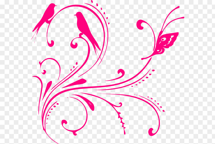 Pink Watercolor Flower Clip Art PNG