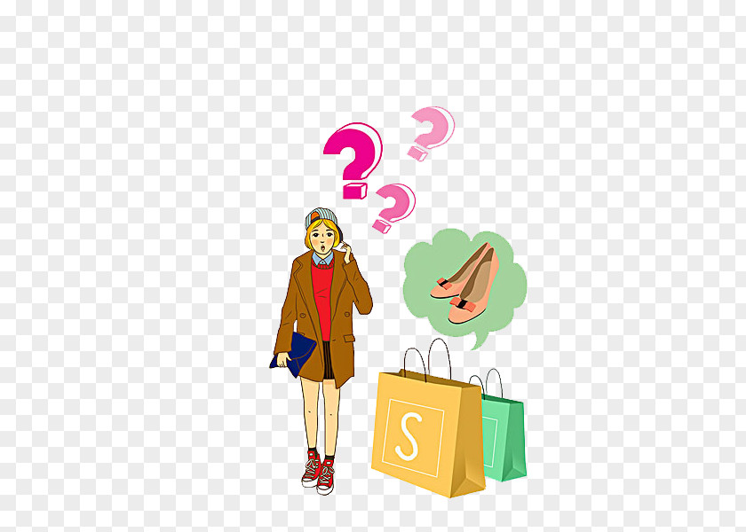 Confused Woman Drawing Clip Art PNG