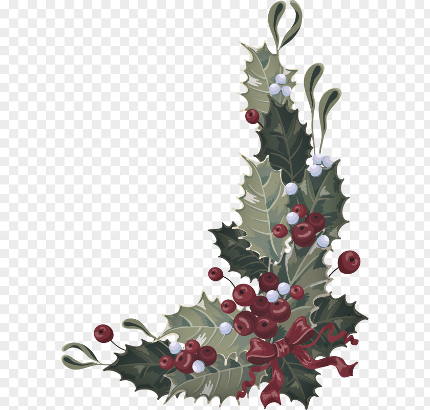 Fir Twig Christmas Decoration PNG