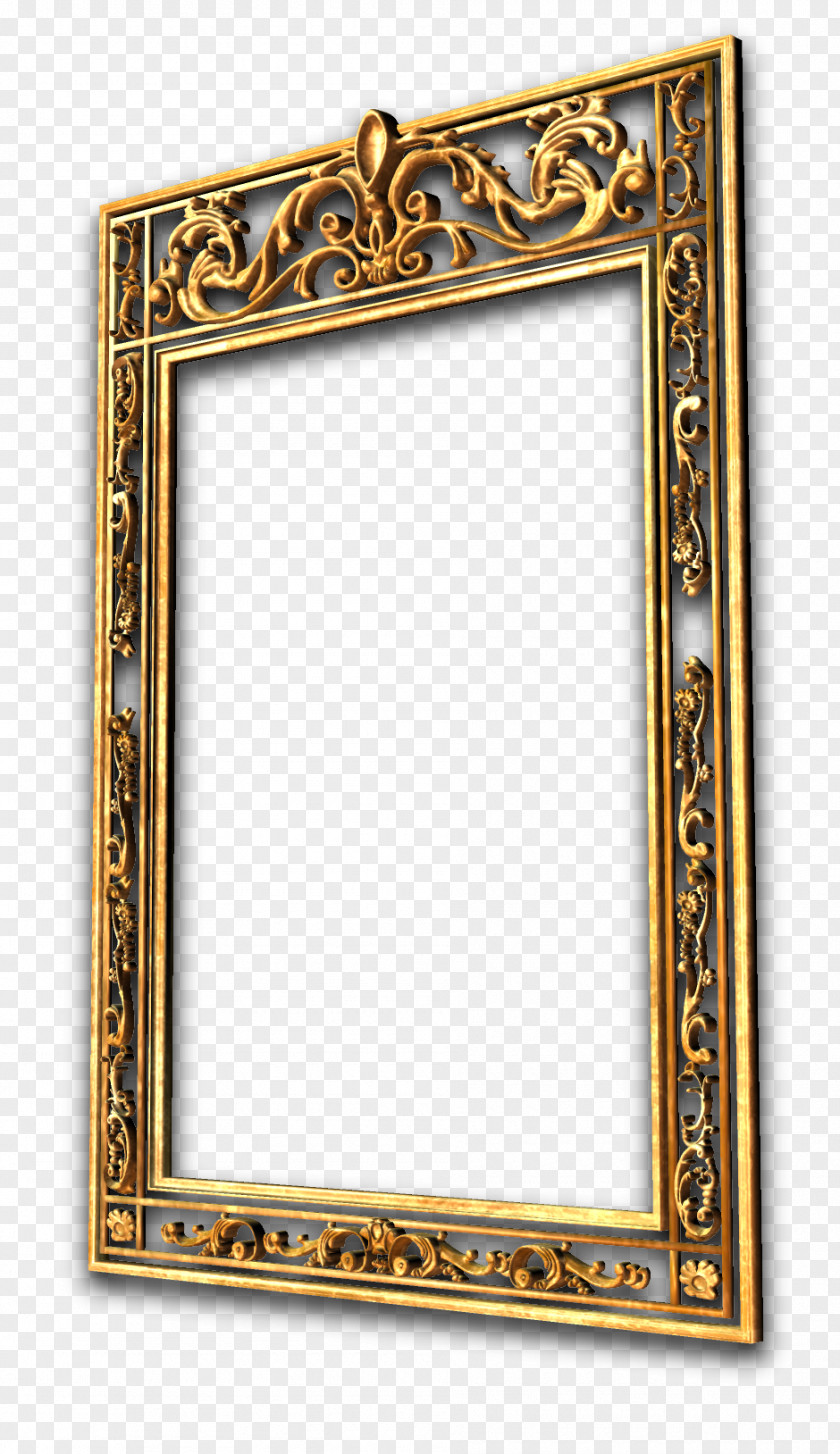 Gold Frame Mirror Download Clip Art PNG