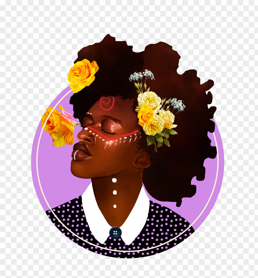 Hair Accessory Flower Painting PNG