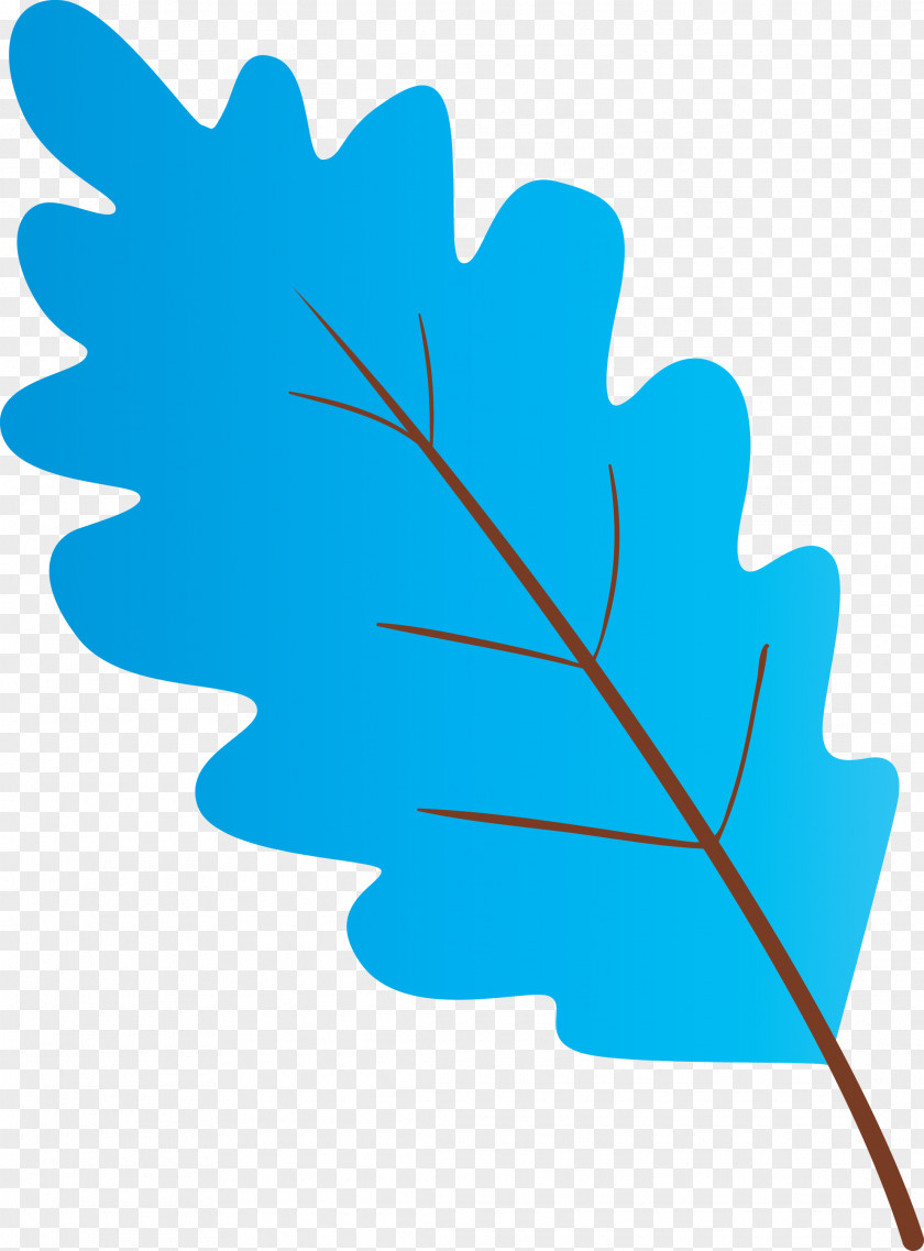 Leaf Plant Tree Electric Blue PNG