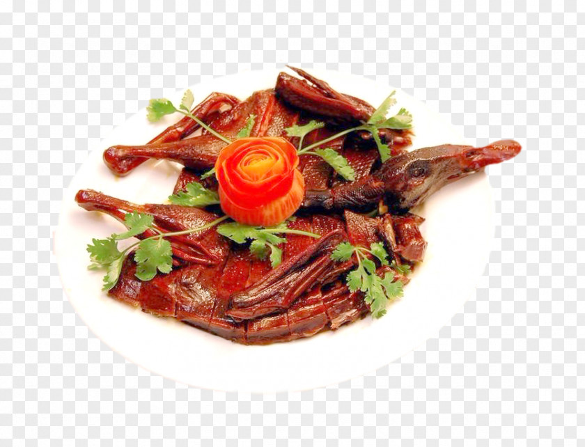 Plate Duck Effect Element Loudi Red Cooking Hot Pot Braised Pork Belly PNG