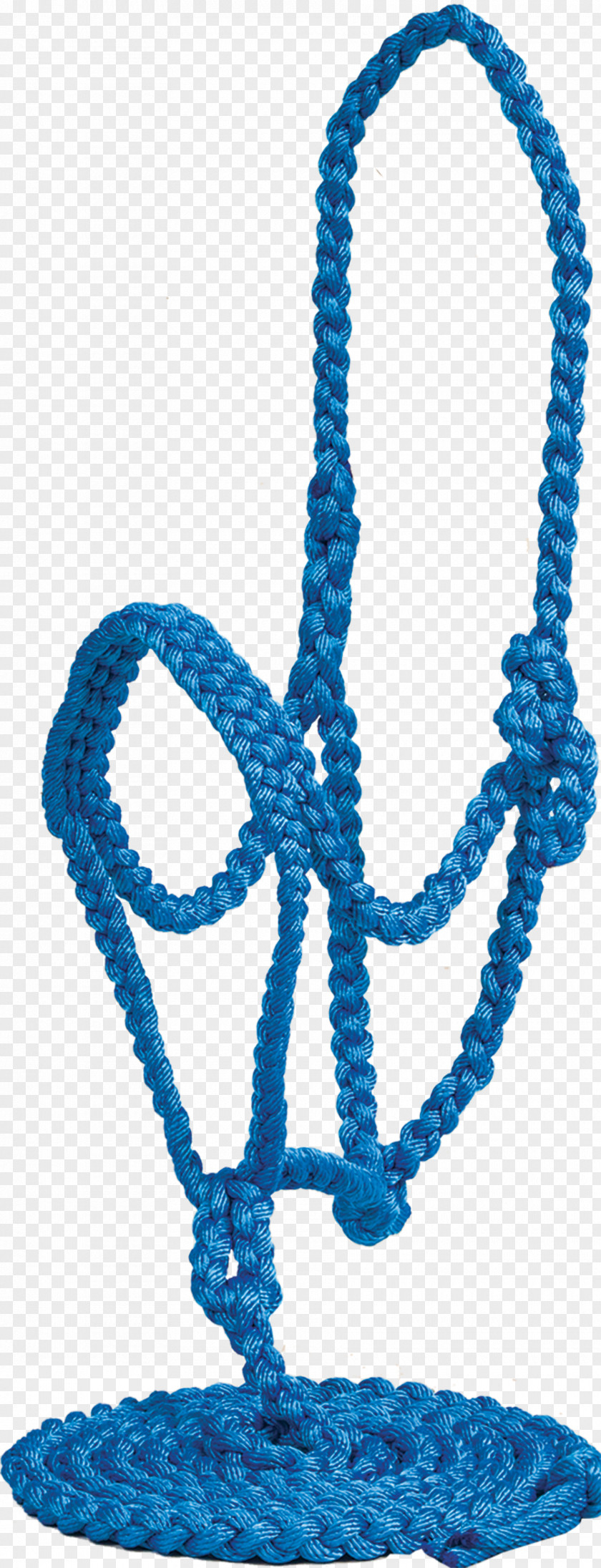 Rope Halter Cobalt Blue Noseband Horse Tack PNG