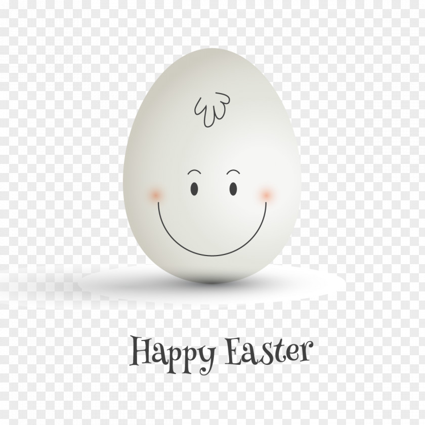 Vector Easter Bunny Smile Egg PNG