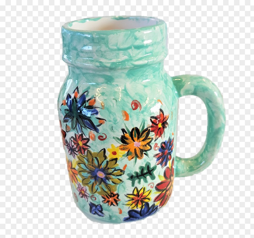 Bander Watercolor Jug Mug M Ceramic Vase Pitcher PNG