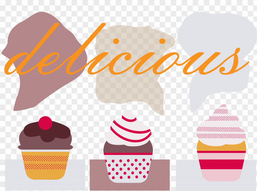 Cupcake Vector Typeface Clip Art PNG