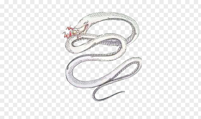 White Snake With Beads Legend Of The Serpent Leifeng Pagoda PNG