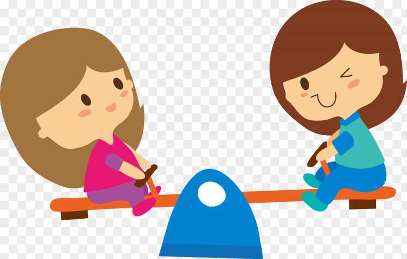 Girls Playing Clip Art Cartoon Illustration Image PNG