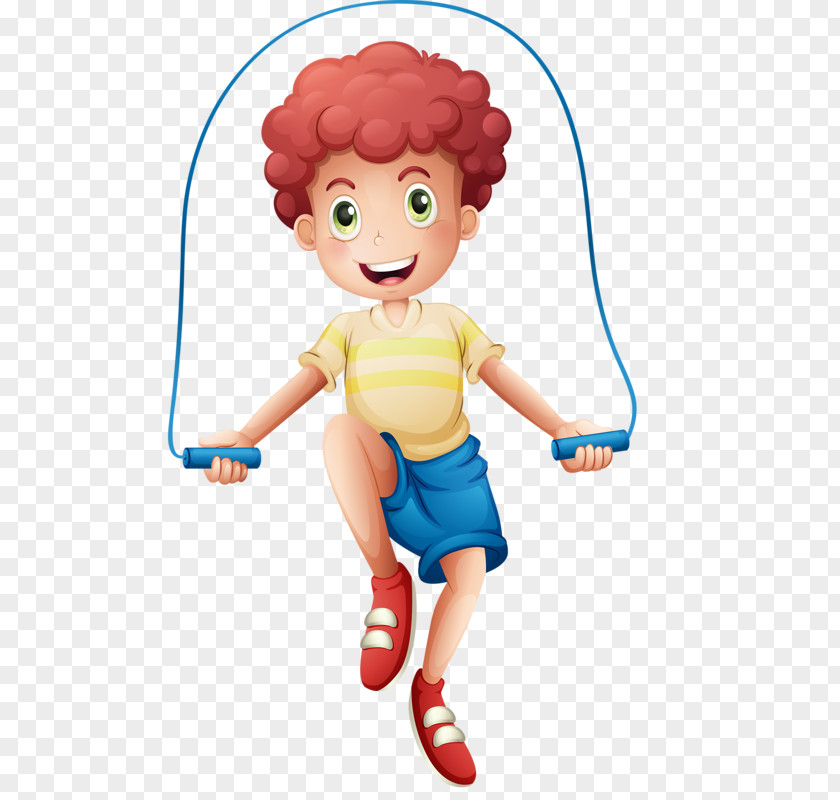 Kids Cartoon Jump Ropes Play Clip Art PNG