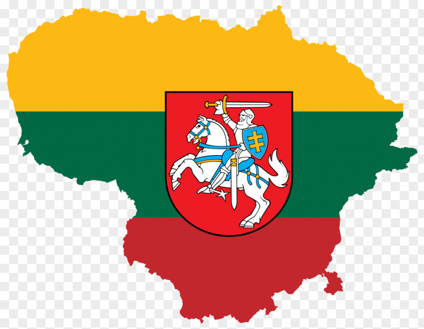 Kingdom Of Lithuania Coat Arms Flag PNG