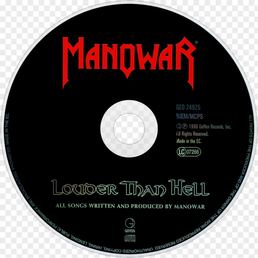 Manowar Compact Disc Heavy Metal Phonograph Record Album PNG