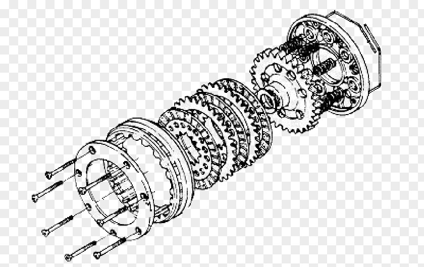 Clutch Assembly Exploded View Automotive Ignition Part Product Customer Shopping Cart PNG