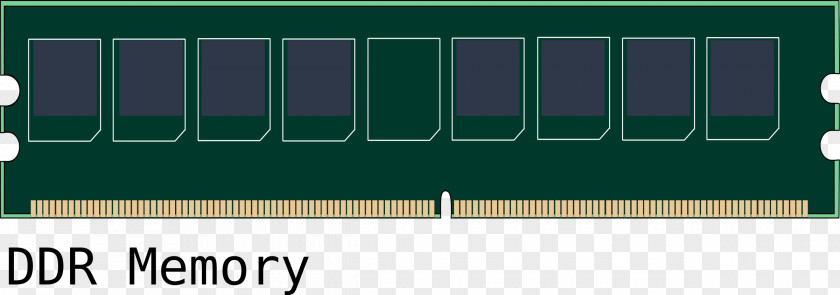 Computer DIMM Memory Data Storage DDR SDRAM Clip Art PNG