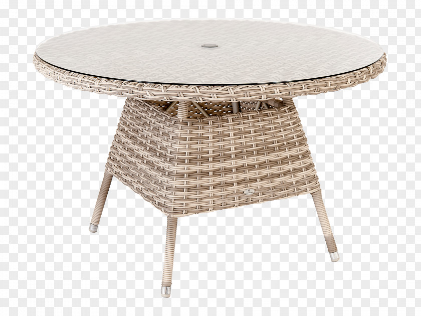 Dining Table Garden Furniture Wicker Glass PNG