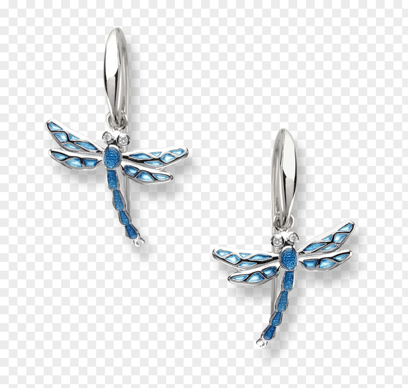 Dragonfly Earrings Earring Jewellery Sterling Silver Rhodium PNG