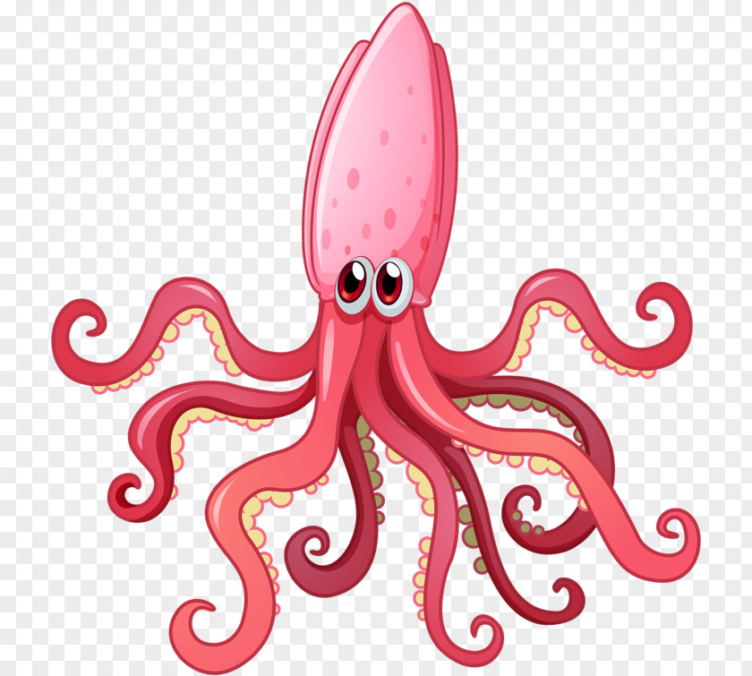 Food Seafood Octopus Cartoon PNG